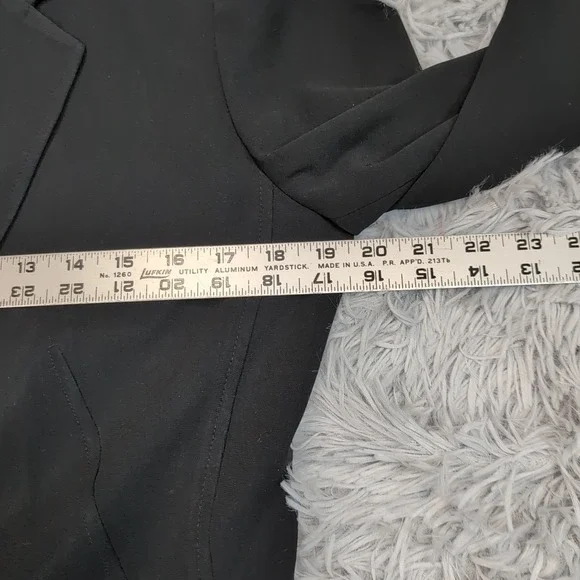 Vintage Talbots Jacket Womens 8 Black Blazer Preppy Career Comfort Pockets - Picture 3 of 10